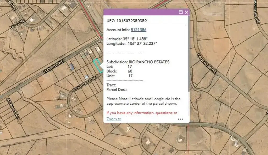 Rio Rancho Est U17 B60 L17, Rio Rancho