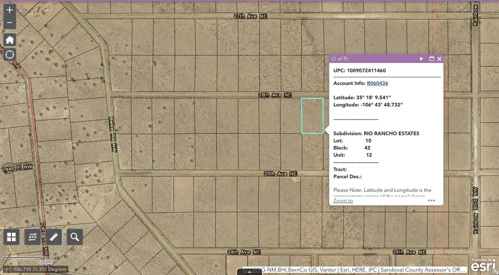 Sub Rio Rancho Estates Lot 10, Rio Rancho
