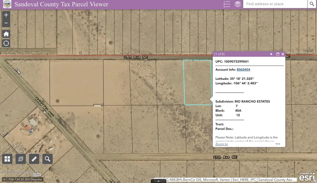 Sub Rio Rancho Estates Lot 7, Rio Rancho