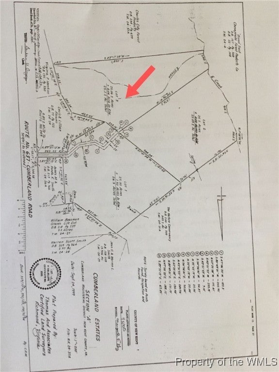 Cumberland Estates Road, New Kent Property Listing MLS® 2403375