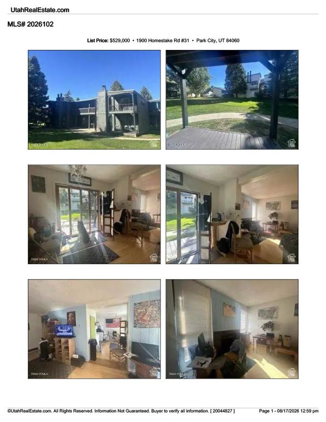 31 1900 Homestake Rd S 31, Park City